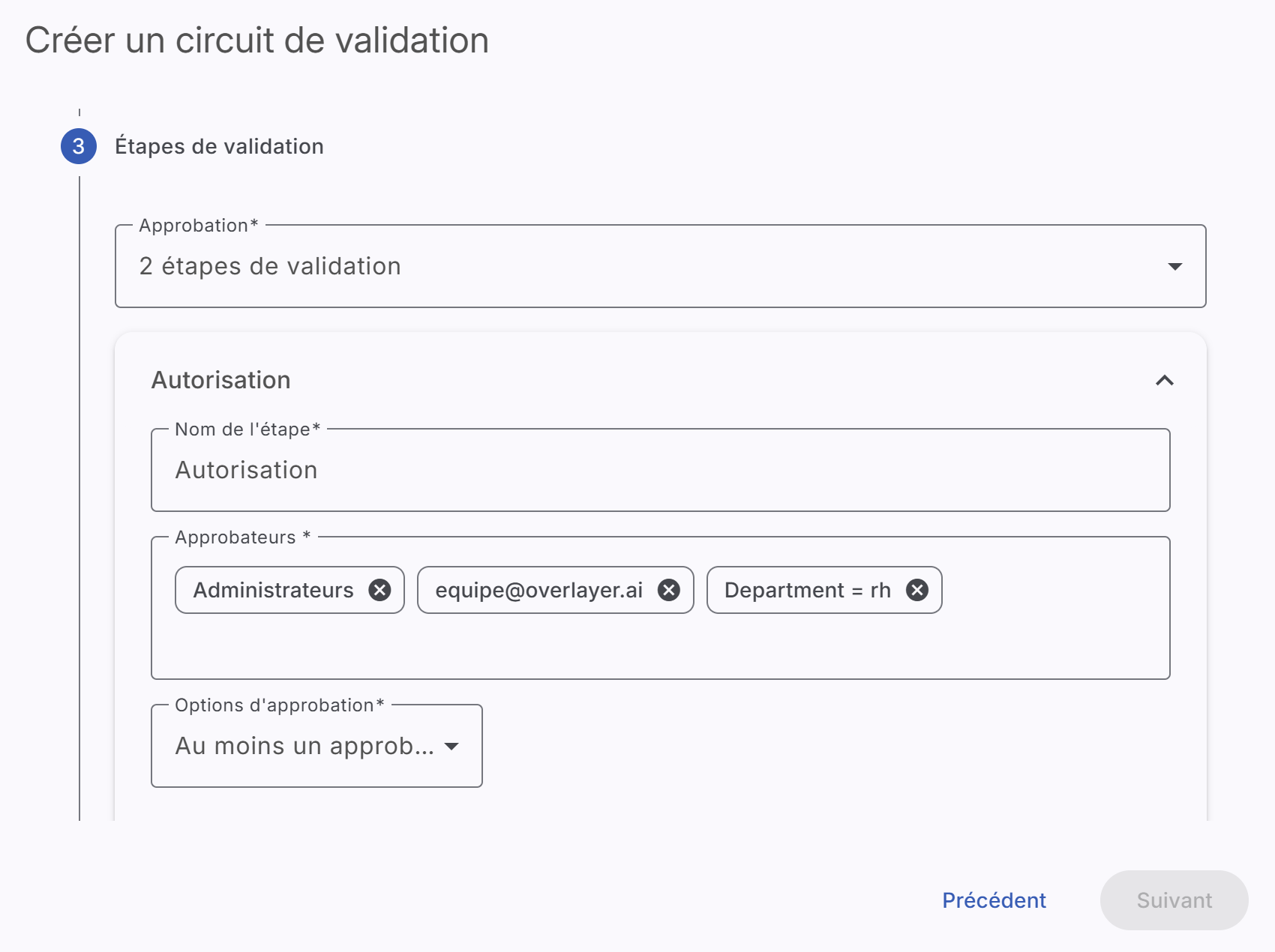 Workflow d'approbation documentaire - Processus de validation structuré dans Google Drive avec traçabilité complète et audit trail